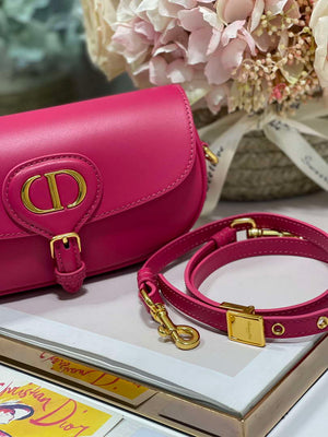 Dior M9317S Crossbody Small Bobby EAST-WEST Bag Smooth Calfskin Rose Red - Default Title - View 8