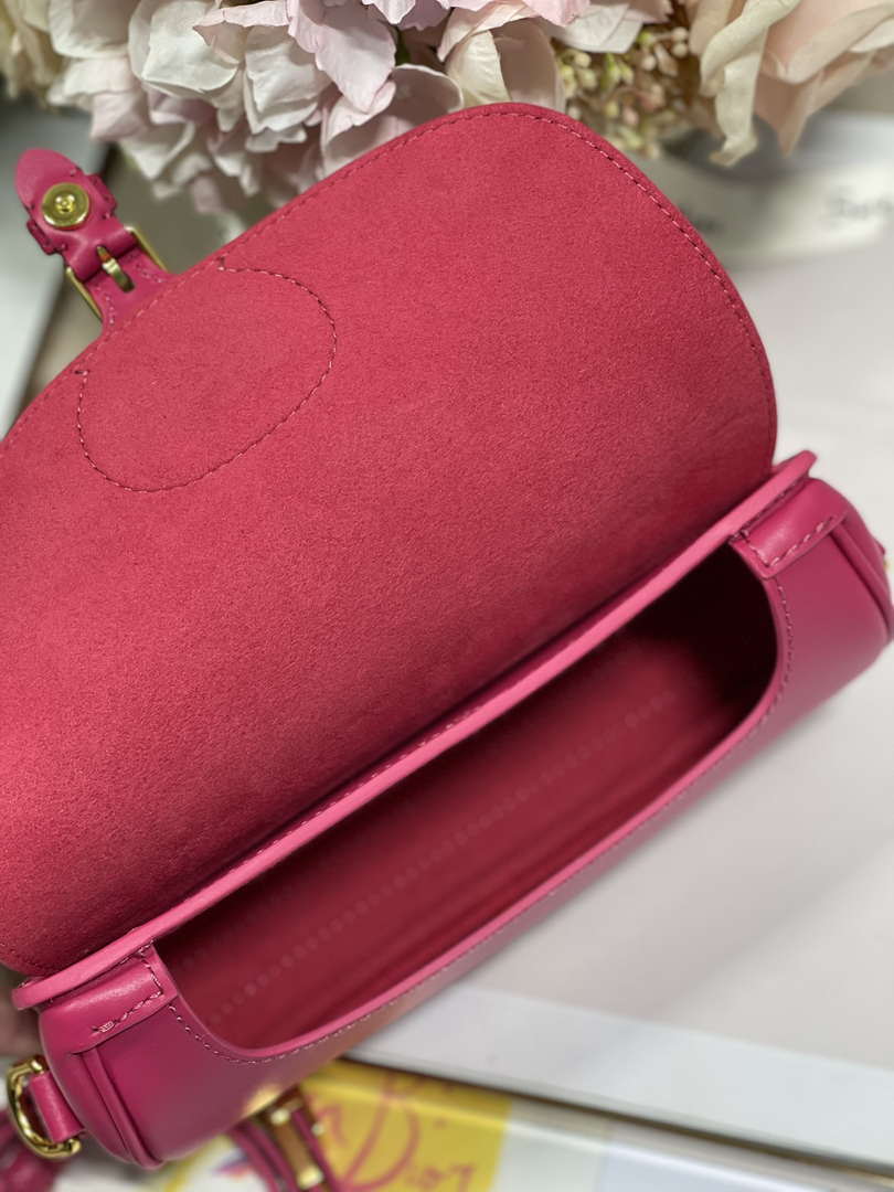 Dior M9317S Crossbody Small Bobby EAST-WEST Bag Smooth Calfskin Rose Red - Default Title - View 9