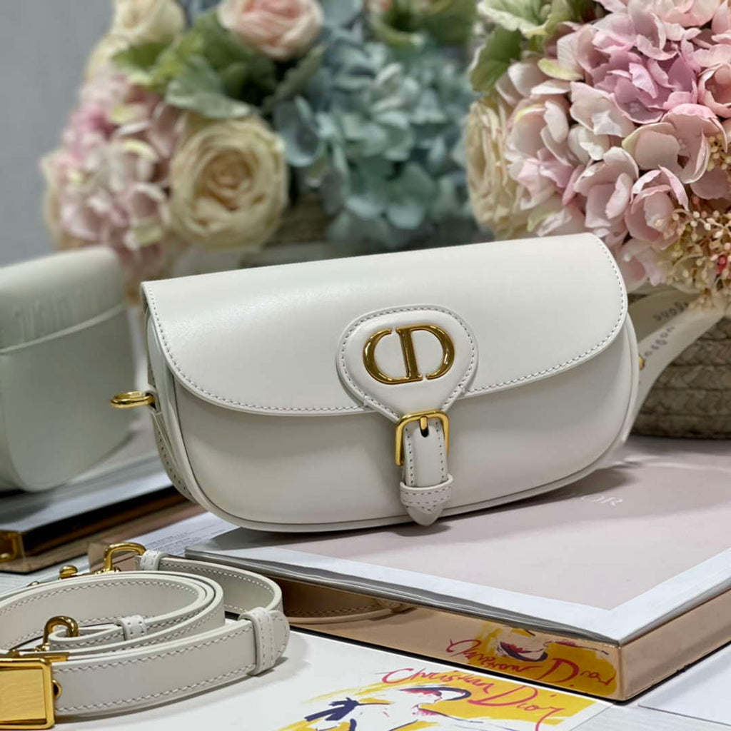 Dior M9317S Crossbody Small Bobby EAST-WEST Bag Smooth Calfskin White