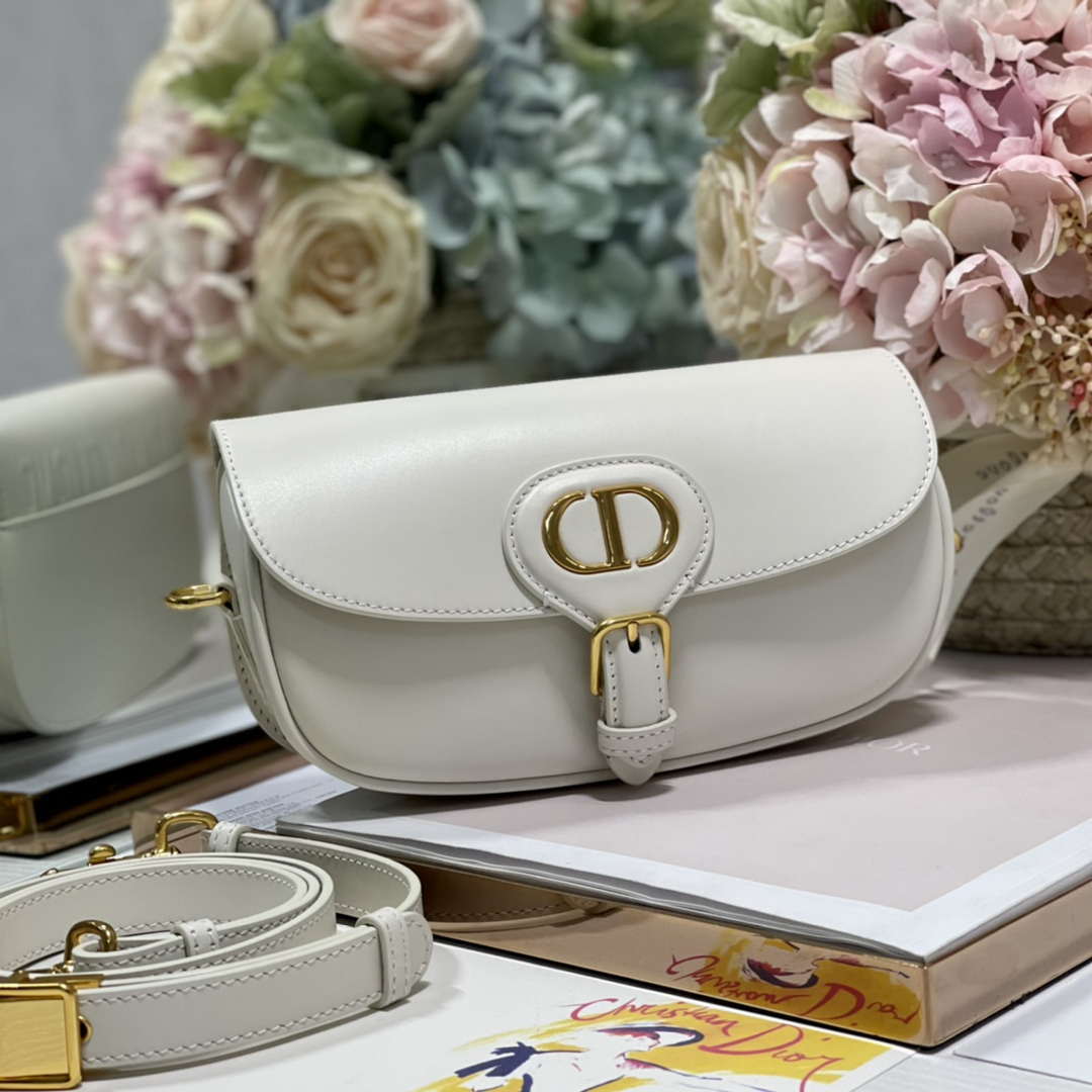 Dior M9317S Crossbody Small Bobby EAST-WEST Bag Smooth Calfskin White - Default Title - View 2