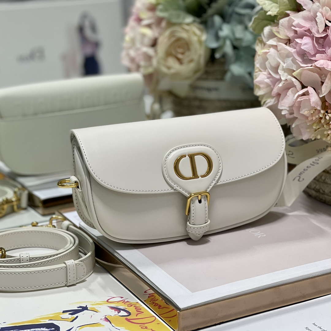 Dior M9317S Crossbody Small Bobby EAST-WEST Bag Smooth Calfskin White - Default Title - View 3