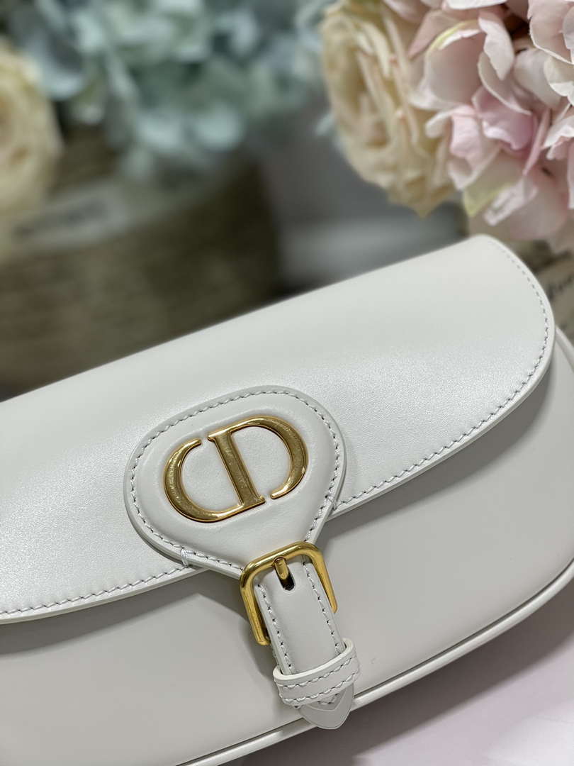 Dior M9317S Crossbody Small Bobby EAST-WEST Bag Smooth Calfskin White