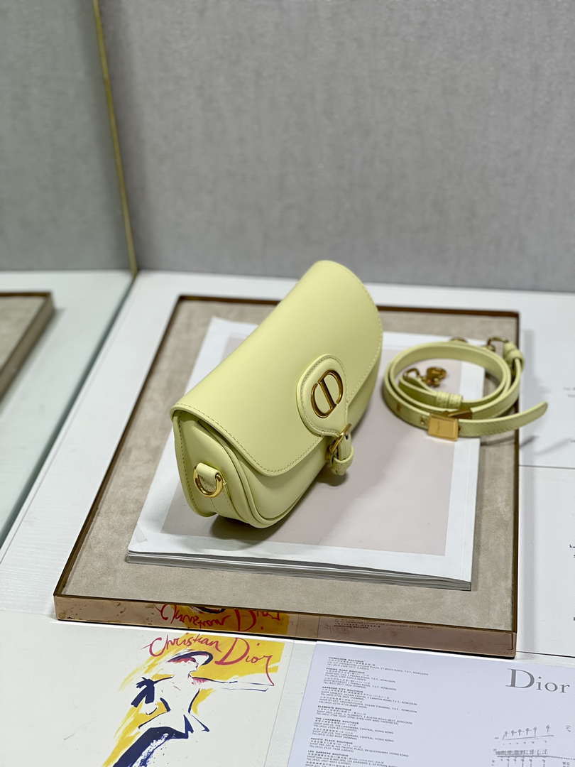 Dior M9317S Crossbody Small Bobby EAST-WEST Bag Smooth Calfskin Yellow - Default Title - View 4