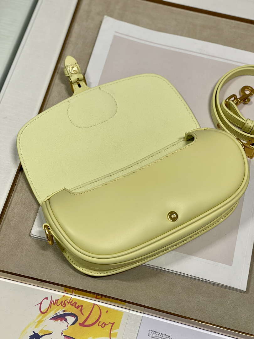 Dior M9317S Crossbody Small Bobby EAST-WEST Bag Smooth Calfskin Yellow