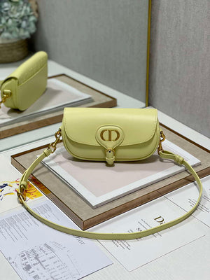 Dior M9317S Crossbody Small Bobby EAST-WEST Bag Smooth Calfskin Yellow - Default Title - View 9