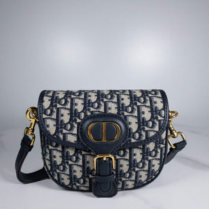 Dior M9319 Dior Bobby Medium Bag Oblique Jacquard Navy Blue - Default Title - View 3