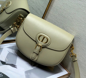 Dior M9319 Medium Bobby Bag Beige Gray Box Calfskin - Default Title - View 1