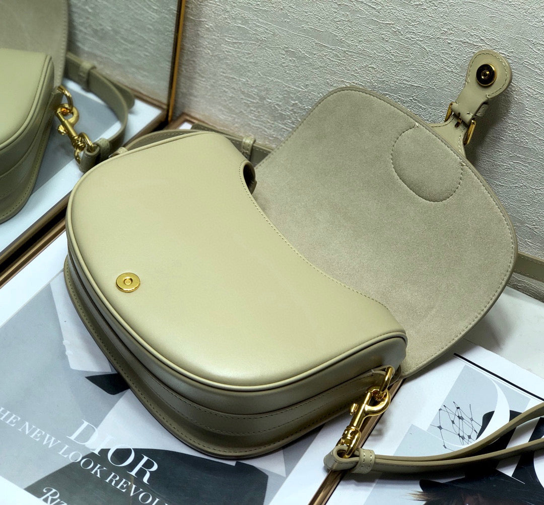 Dior M9319 Medium Bobby Bag Beige Gray Box Calfskin - Default Title - View 8