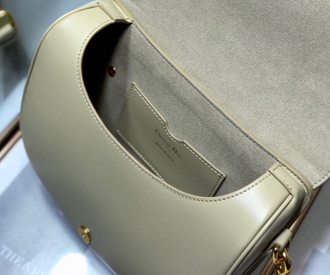 Dior M9319 Medium Bobby Bag Beige Gray Box Calfskin - Default Title - View 9