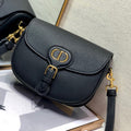 Dior M9319 Medium Bobby Bag Black Grained Calfskin - Default Title - View 1