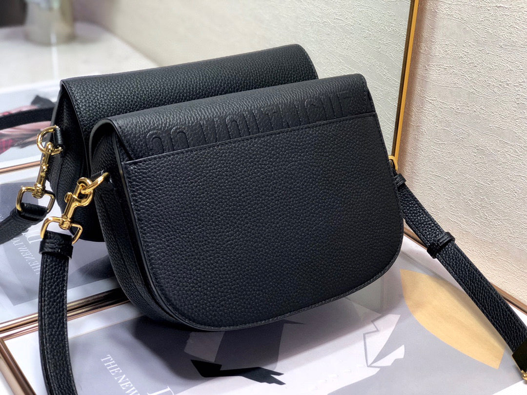 Dior M9319 Medium Bobby Bag Black Grained Calfskin - Default Title - View 4
