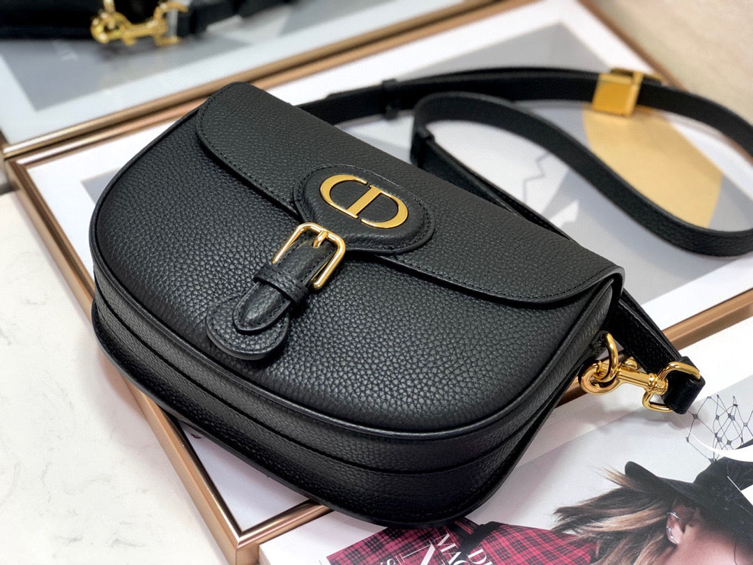Dior M9319 Medium Bobby Bag Black Grained Calfskin - Default Title - View 7