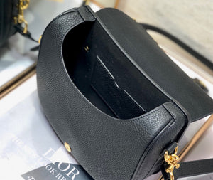 Dior M9319 Medium Bobby Bag Black Grained Calfskin - Default Title - View 9