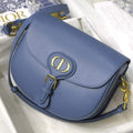 Dior M9319 Medium dior Bobby bag Warm Lake Blue Calfskin - Default Title - View 1