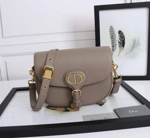 Dior M9319 Medium dior Bobby bag Warm Taupe Grained Calfskin - Default Title - View 1