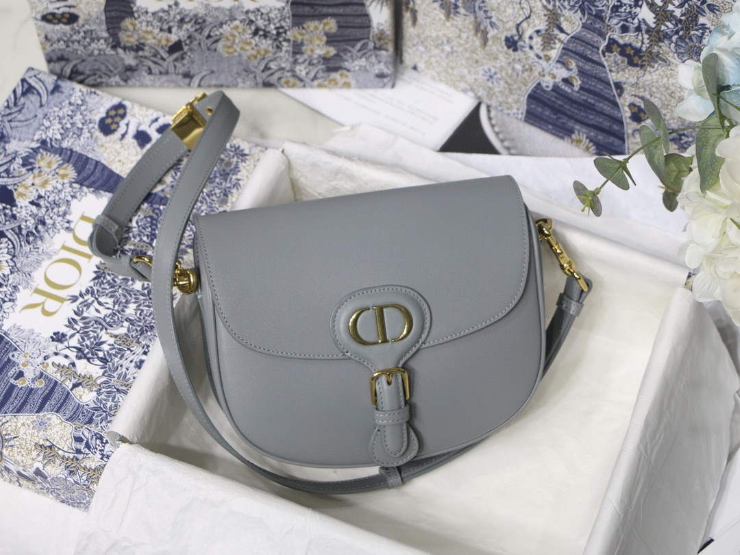 Dior M9319 Medium dior Bobby bag Grey box Calfskin - Default Title - View 1