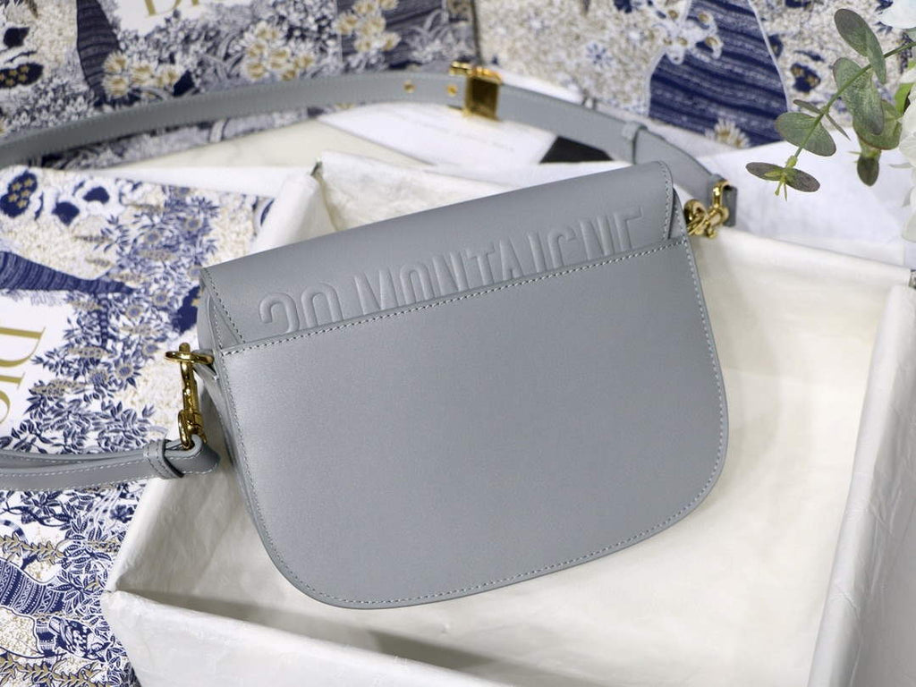 Dior M9319 Medium dior Bobby bag Grey box Calfskin