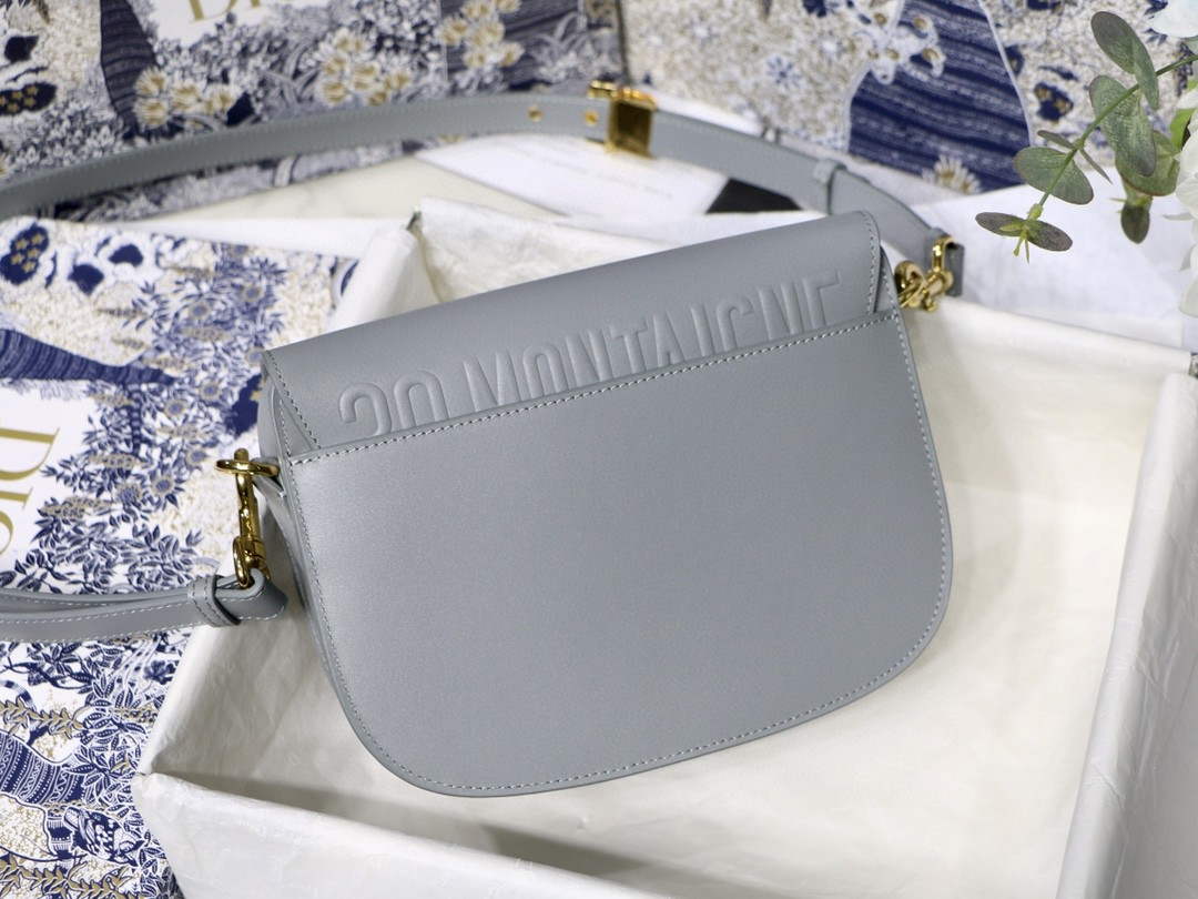 Dior M9319 Medium dior Bobby bag Grey box Calfskin