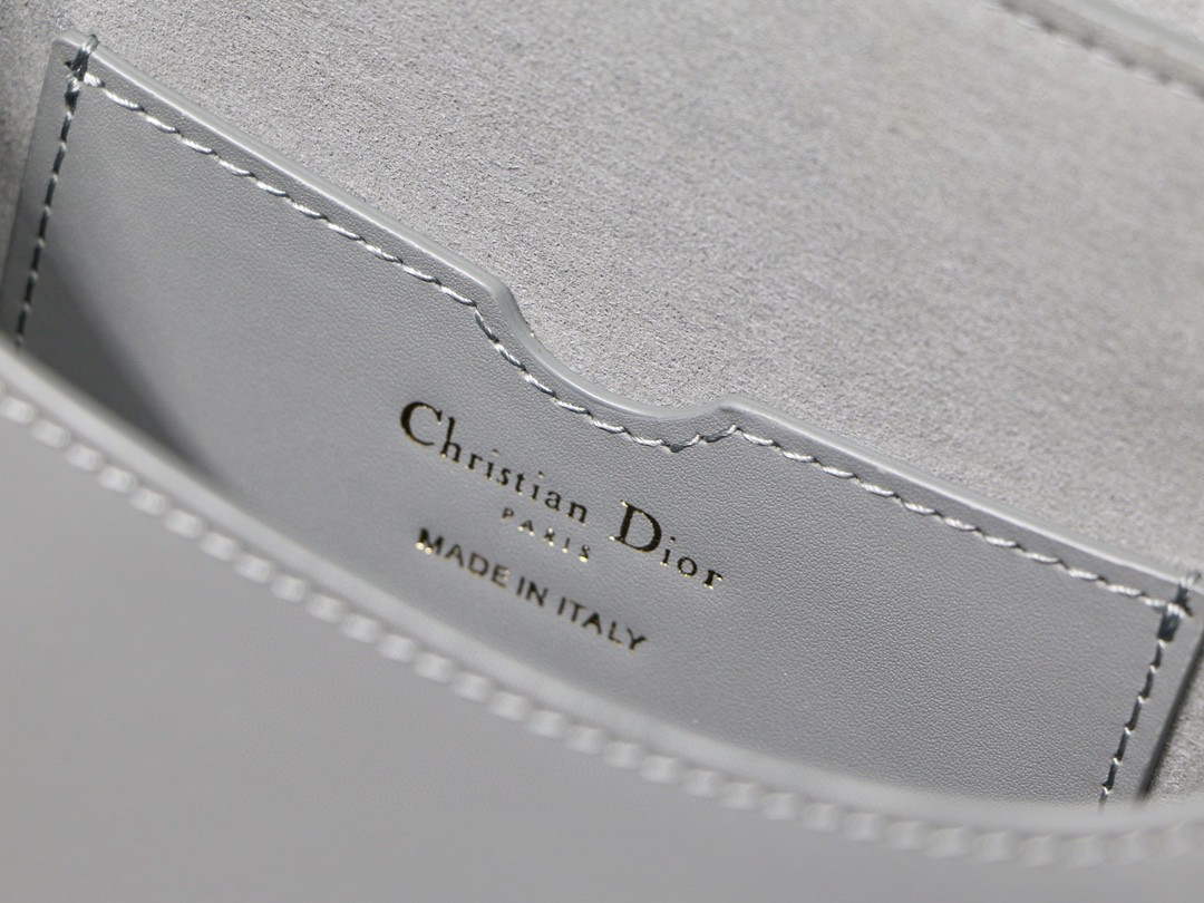 Dior M9319 Medium dior Bobby bag Grey box Calfskin - Default Title - View 9