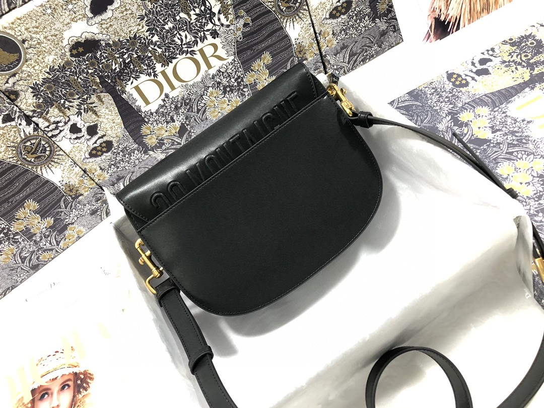 Dior M9319 Medium dior Bobby bag Black box Calfskin