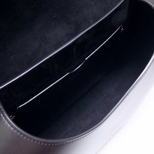 Dior M9320 Large Bobby Bag Black Box Calfskin with Blue Oblique Strap - Default Title - View 8