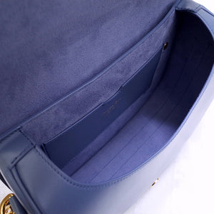 Dior M9320 Large Bobby Bag Blue Box Calfskin with Blue Oblique Strap - Default Title - View 8