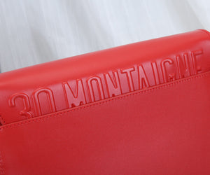 Dior M9320 Large Bobby Bag Red Box Calfskin with Blue Oblique Strap - Default Title - View 6