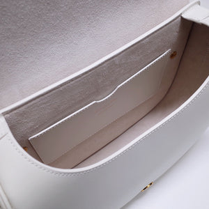 Dior M9320 Large Bobby Bag white Box Calfskin with Blue Oblique Strap - Default Title - View 8