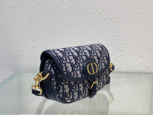 Dior M9327 Bobby bag East West Oblique Jacquard Navy Blue Box Calfskin - Default Title - View 2