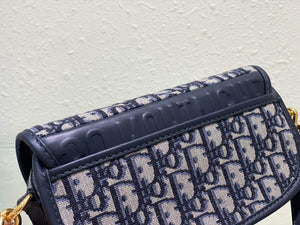 Dior M9327 Bobby bag East West Oblique Jacquard Navy Blue Box Calfskin - Default Title - View 5