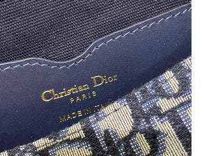 Dior M9327 Bobby bag East West Oblique Jacquard Navy Blue Box Calfskin - Default Title - View 9