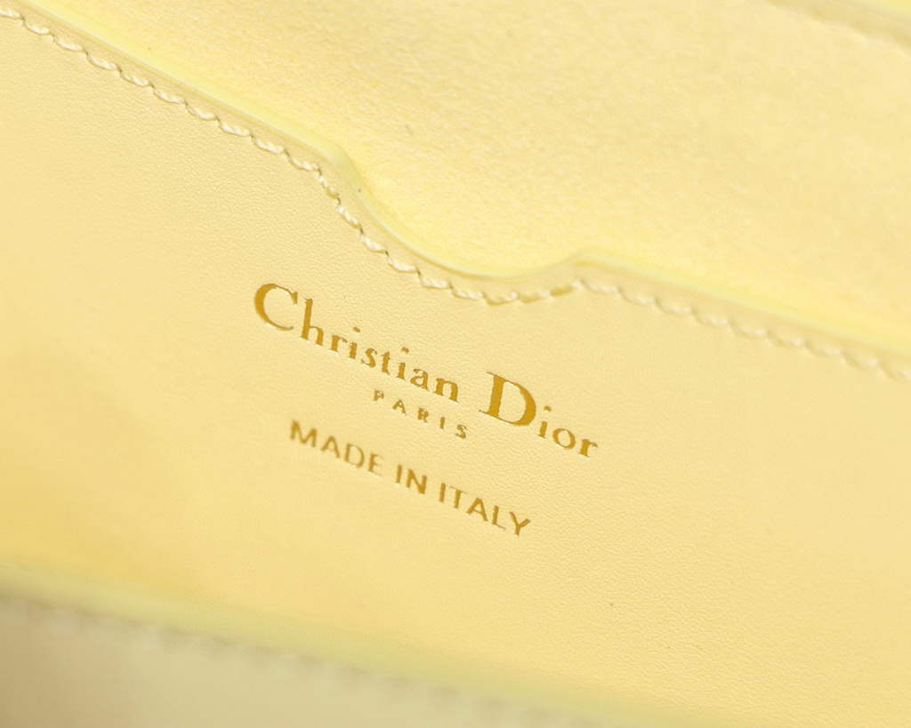 Dior M9327 dior Bobby bag East West Box Calfskin Light Yellow