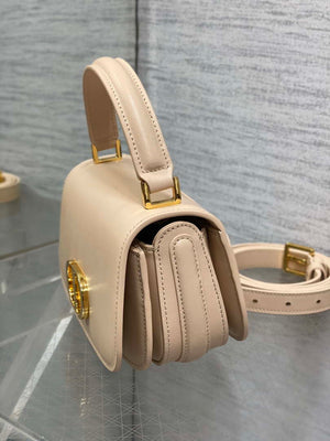 Dior M9370 Small 30 Montaigne Avenue Top Handle Bag Apricot Ribbed Calfskin - Default Title - View 4