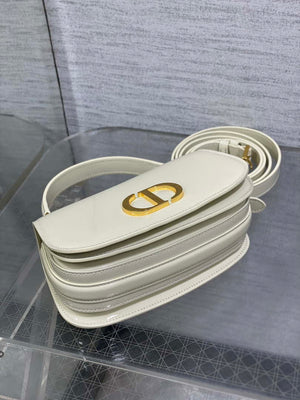 Dior M9370 Small 30 Montaigne Avenue Top Handle Bag Beige Patent leather - Default Title - View 4