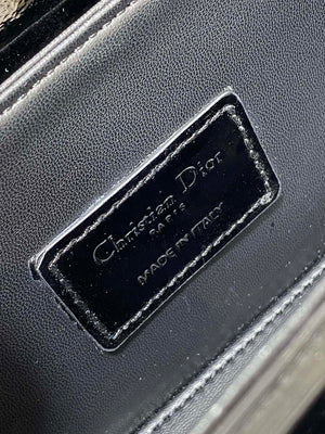 Dior M9370 Small 30 Montaigne Avenue Top Handle Bag Black Patent leather - Default Title - View 10