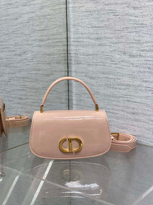 Dior M9370 Small 30 Montaigne Avenue Top Handle Bag Light Pink Patent leather - Default Title - View 1