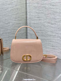 Dior M9371 Medium 30 Montaigne Avenue Top Handle Bag Light Pink Patent leather