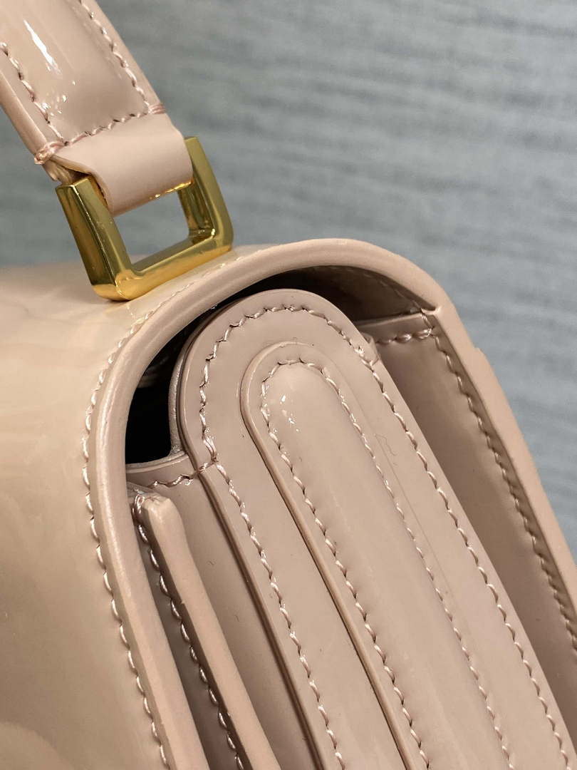 Dior M9371 Medium 30 Montaigne Avenue Top Handle Bag Light Pink Patent leather