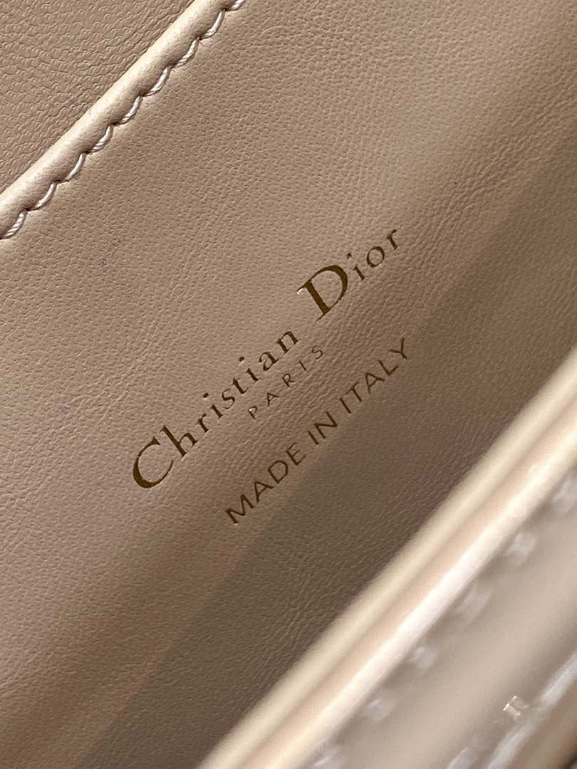 Dior M9371 Medium 30 Montaigne Avenue Top Handle Bag Light Pink Patent leather