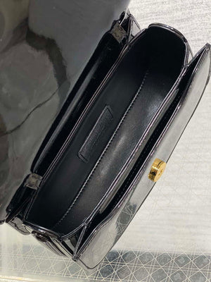 Dior M9371 Medium 30 Montaigne Avenue Top Handle Bag Black Patent leather - Default Title - View 8
