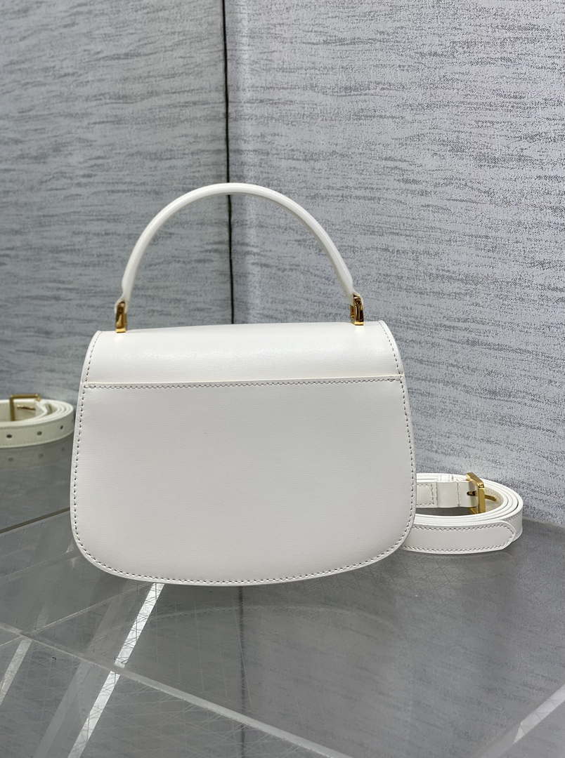 Dior M9371 Medium 30 Montaigne Avenue Top Handle Bag Beige Ribbed Calfskin