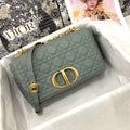 Dior Medium Caro Bag Calfskin M9242 Gray - Default Title - View 1