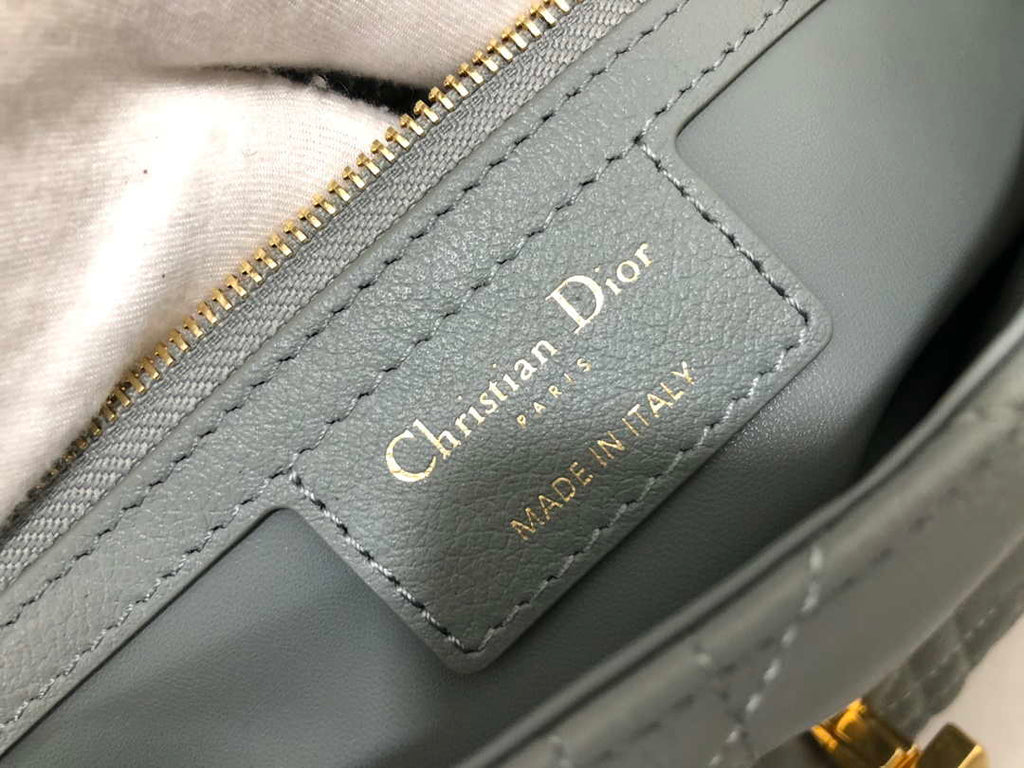 Dior Medium Caro Bag Calfskin M9242 Gray