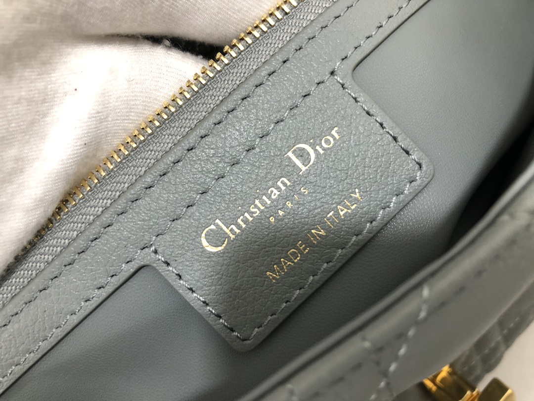 Dior Medium Caro Bag Calfskin M9242 Gray