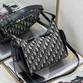 Dior Medium D-Dream Bag M6323 Blue Dior Oblique Jacquard and Smooth Calfskin
