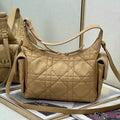 Dior Medium D-Dream Bag M6323 Caramel Macrocannage Lambskin