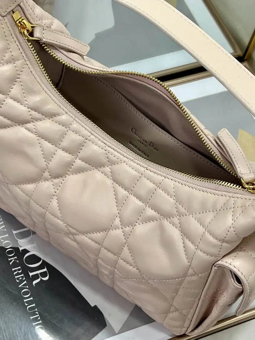 Dior Medium D-Dream Bag M6323 Pink Macrocannage Lambskin
