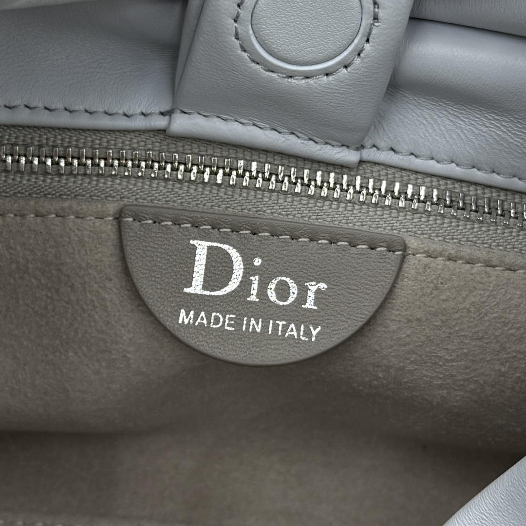 Dior Medium Dior Bow Bag M0714OUQO_M900 Light Blue Lambskin