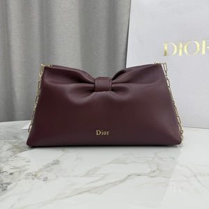 Dior Medium Dior Bow Bag M0714OUQO_M900 Wine Red Lambskin - Default Title - View 2