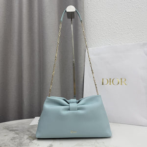 Dior Medium Dior Bow Bag M0714OUQO_M900 Blue Lambskin - Default Title - View 1